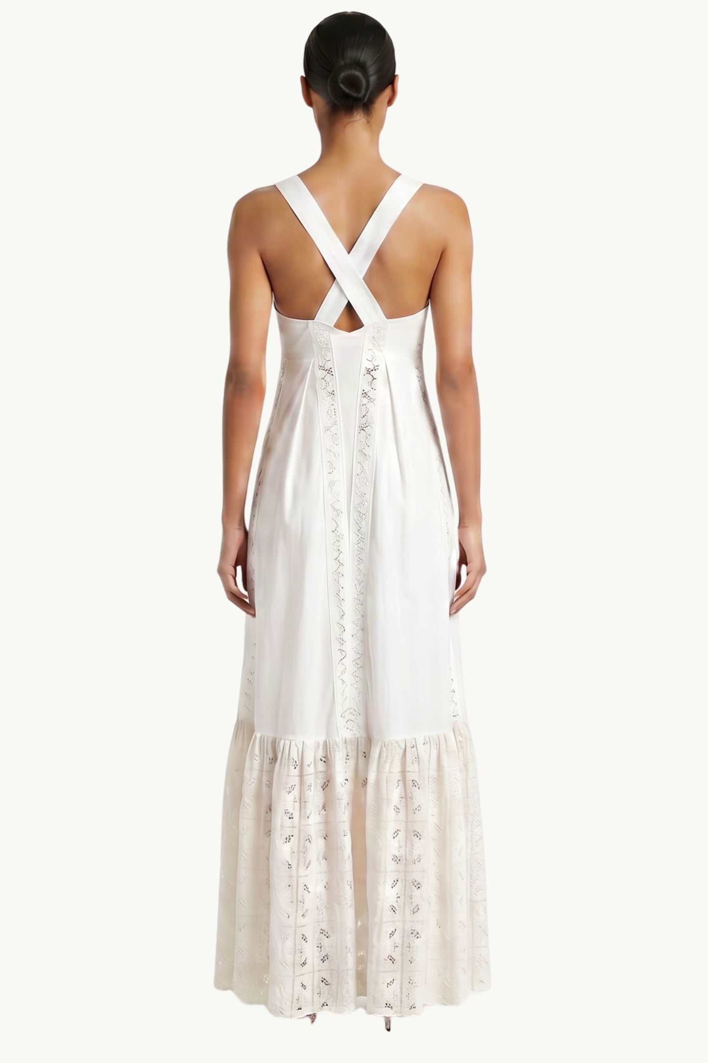  Semi-couture Abito Lana Bianco - 2