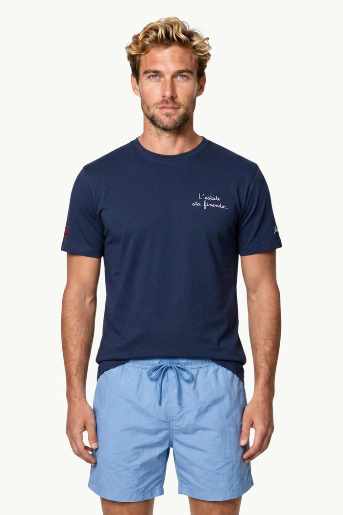 T-Shirt In Cotone  Uomo Mc2 Saint Barth