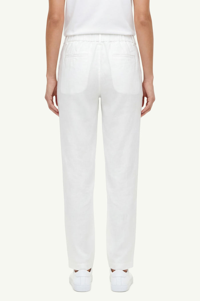  Peserico Pantalone Tela Di Lino Bianco - 4