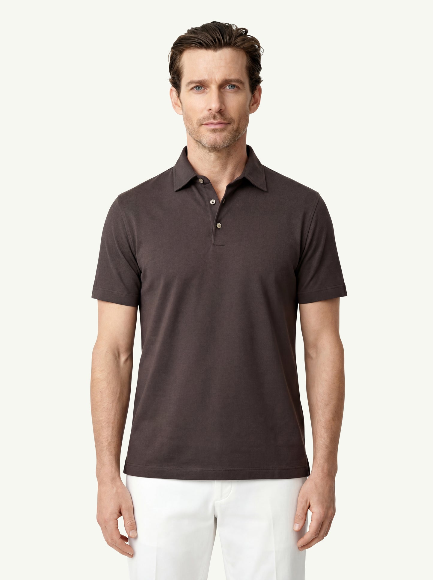  Zanone Polo Mc Marrone - 1