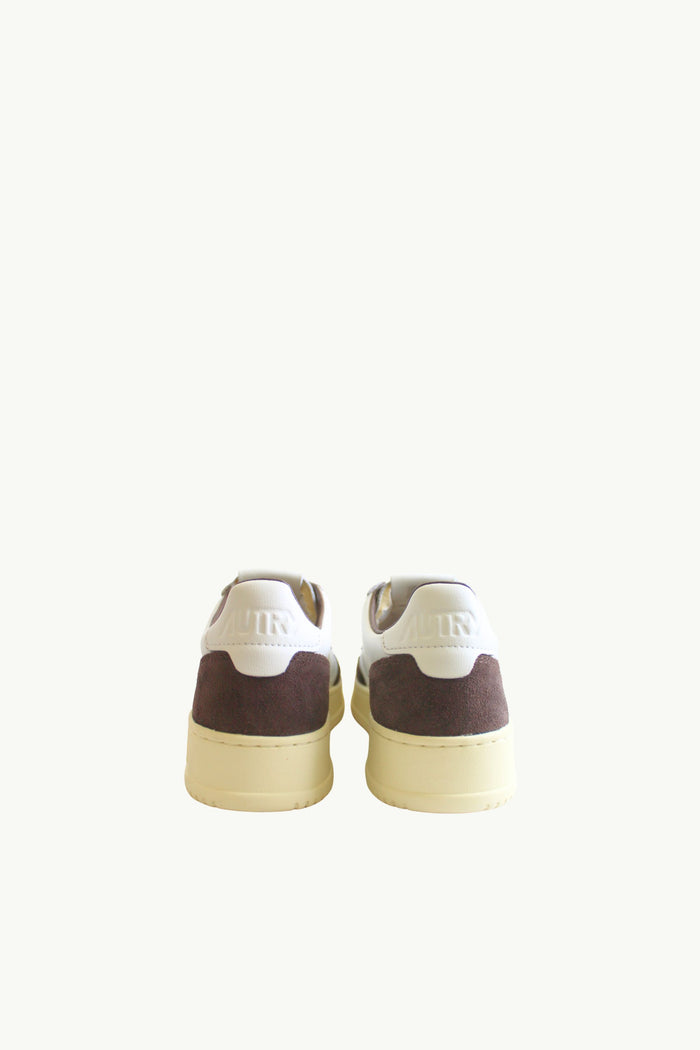  Autry Medalist Low Wom Soft Leat Suede Bianco - 3