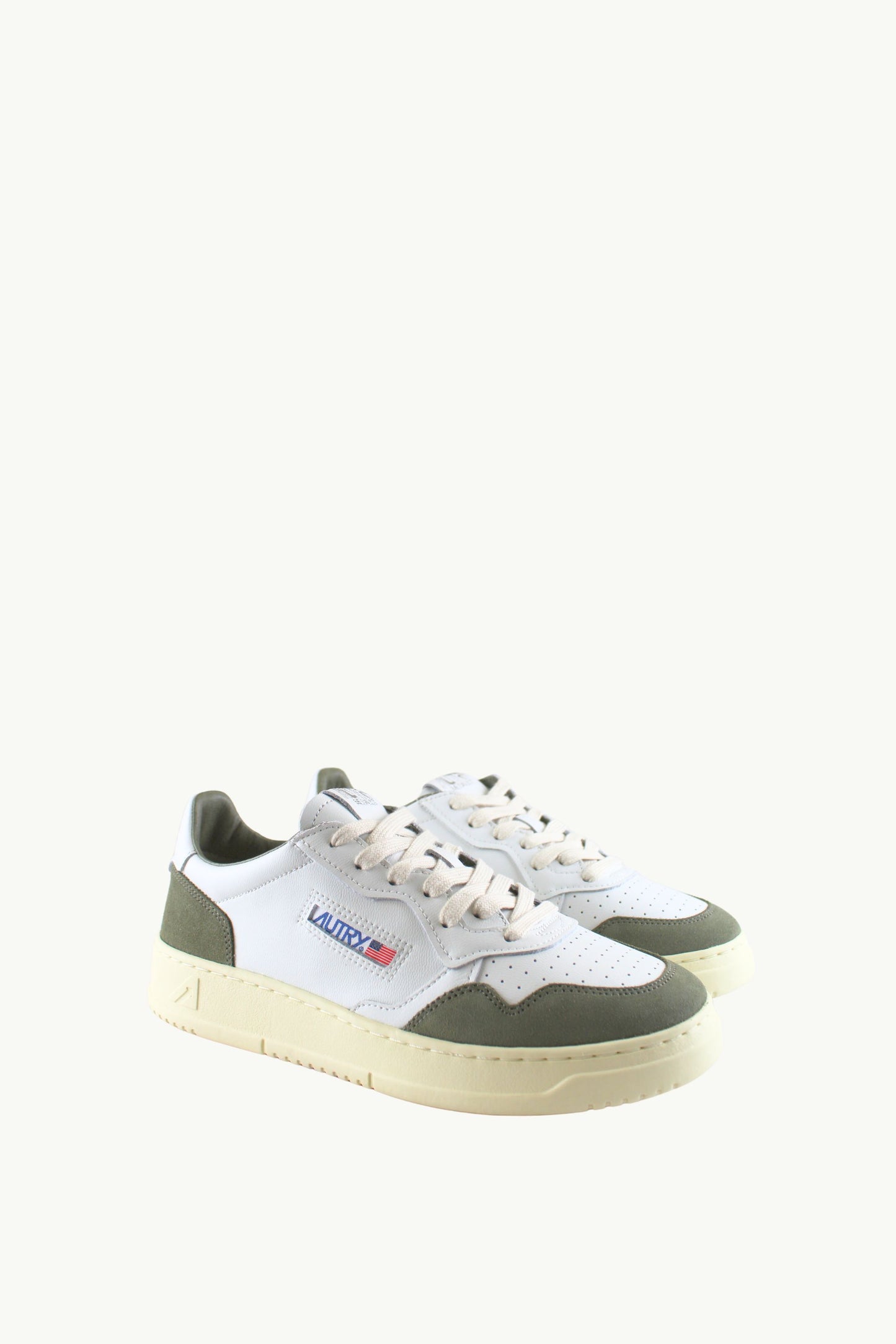 Autry Sneakers Medalist Low Man Leat Suede Bianco - 2
