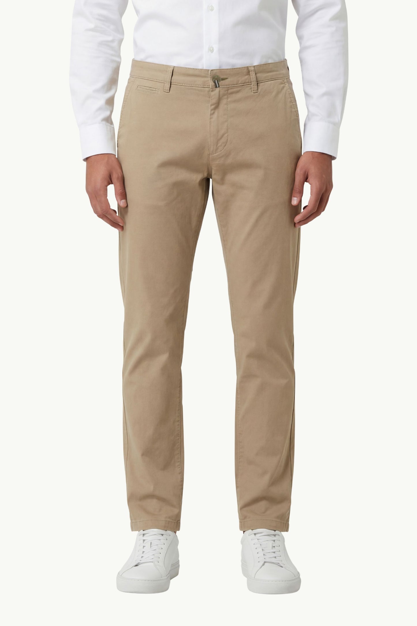  Jacob Cohen Pantalone Bobby Slim Fit Gabardina Beige - 1