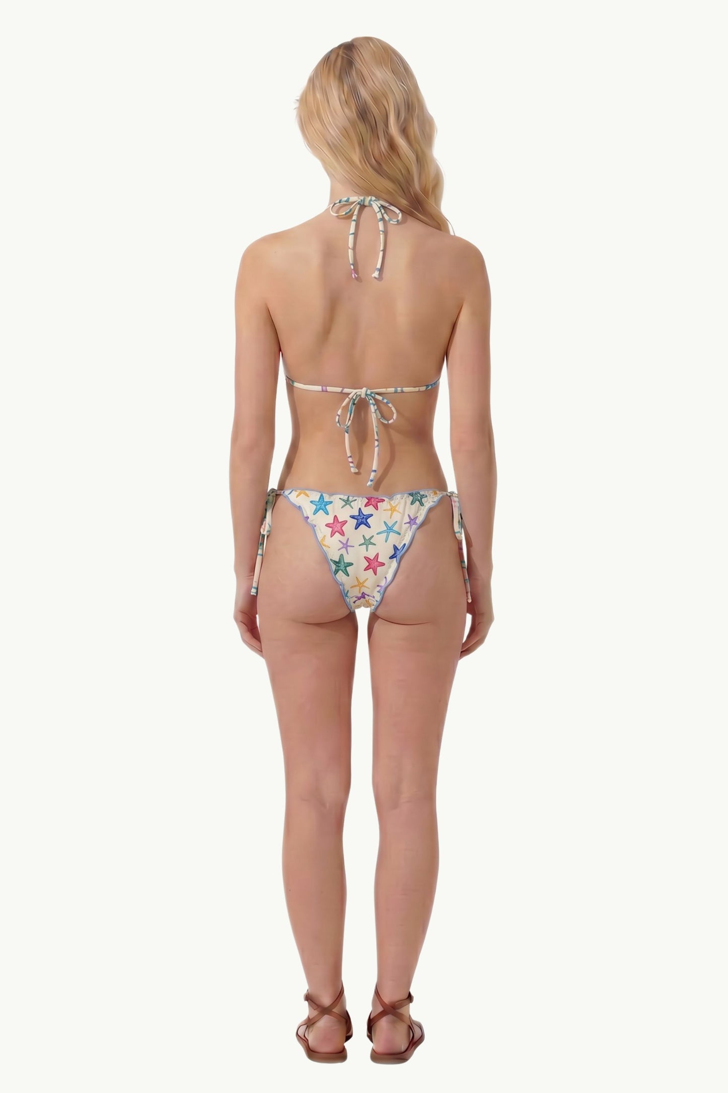  Mc2 Saint Barth Frou Frou Full Adjustable Triangle Bikini Multicolor - 4
