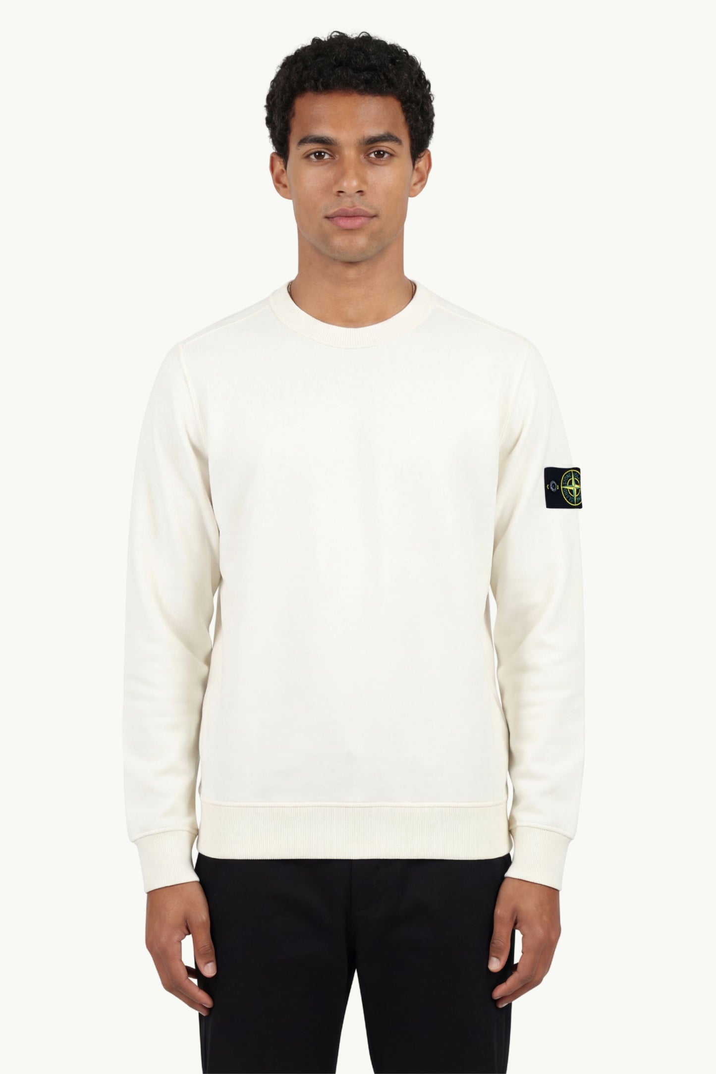 Stone Island Crew Neck Bianco - 3