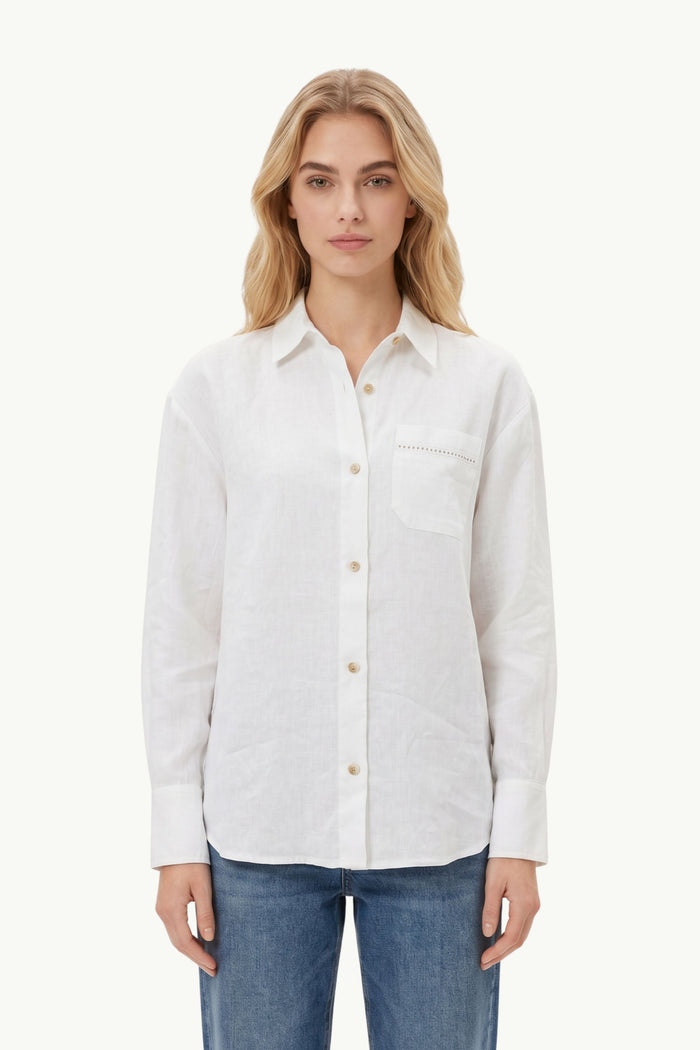 Long Sleeve Pocket Shirt  Donna Mc2 Saint Barth