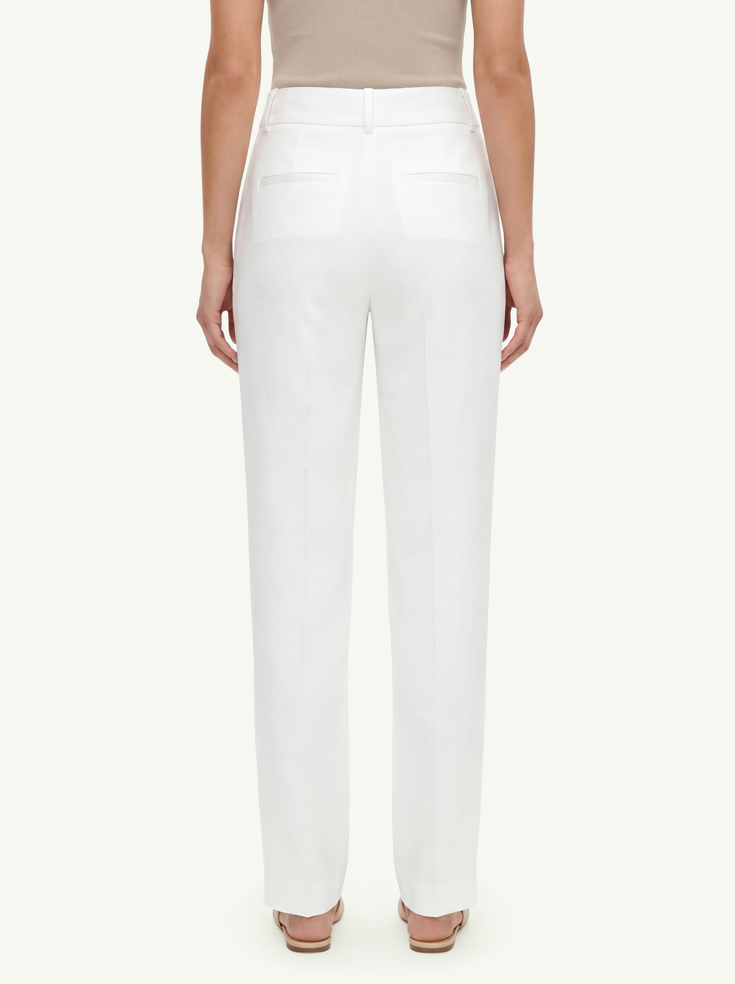  Peserico Pantalone Twill Fluido Bianco - 2