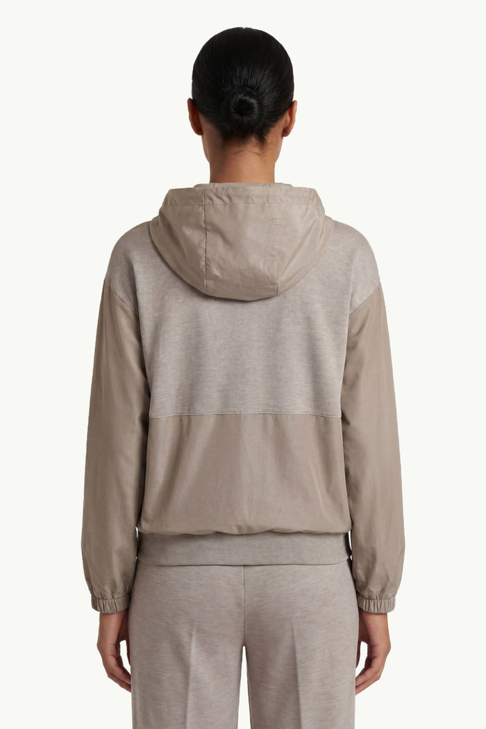 Felpa Di Cotone Con Lurex Donna Peserico-2