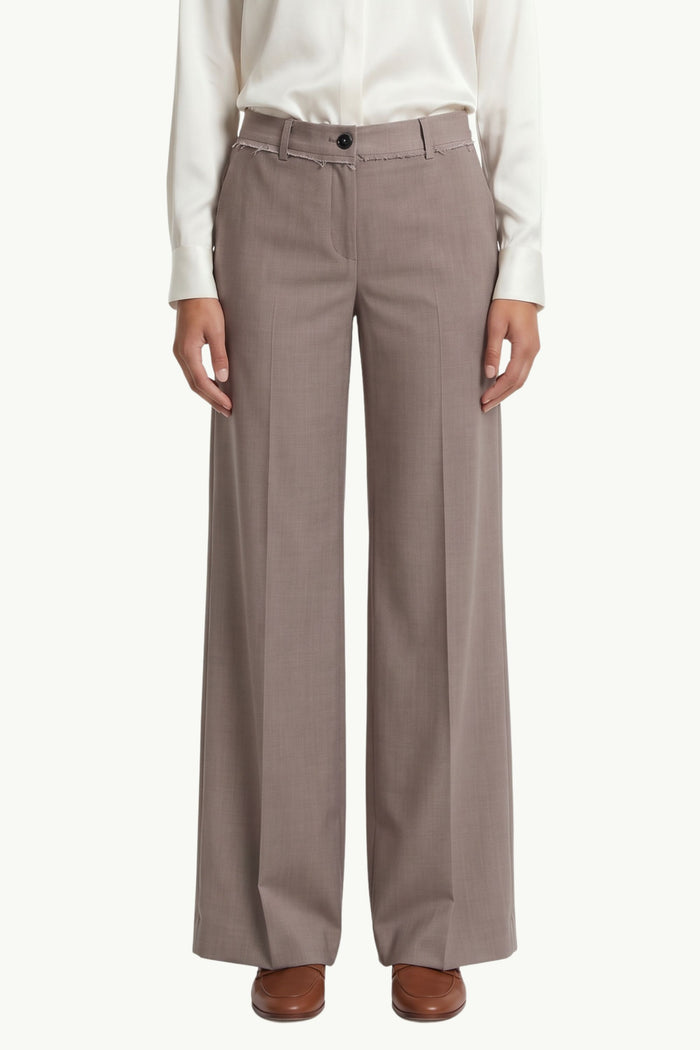 Pantalone Palazzo Taglio Vivo  Donna Nine In The Morning