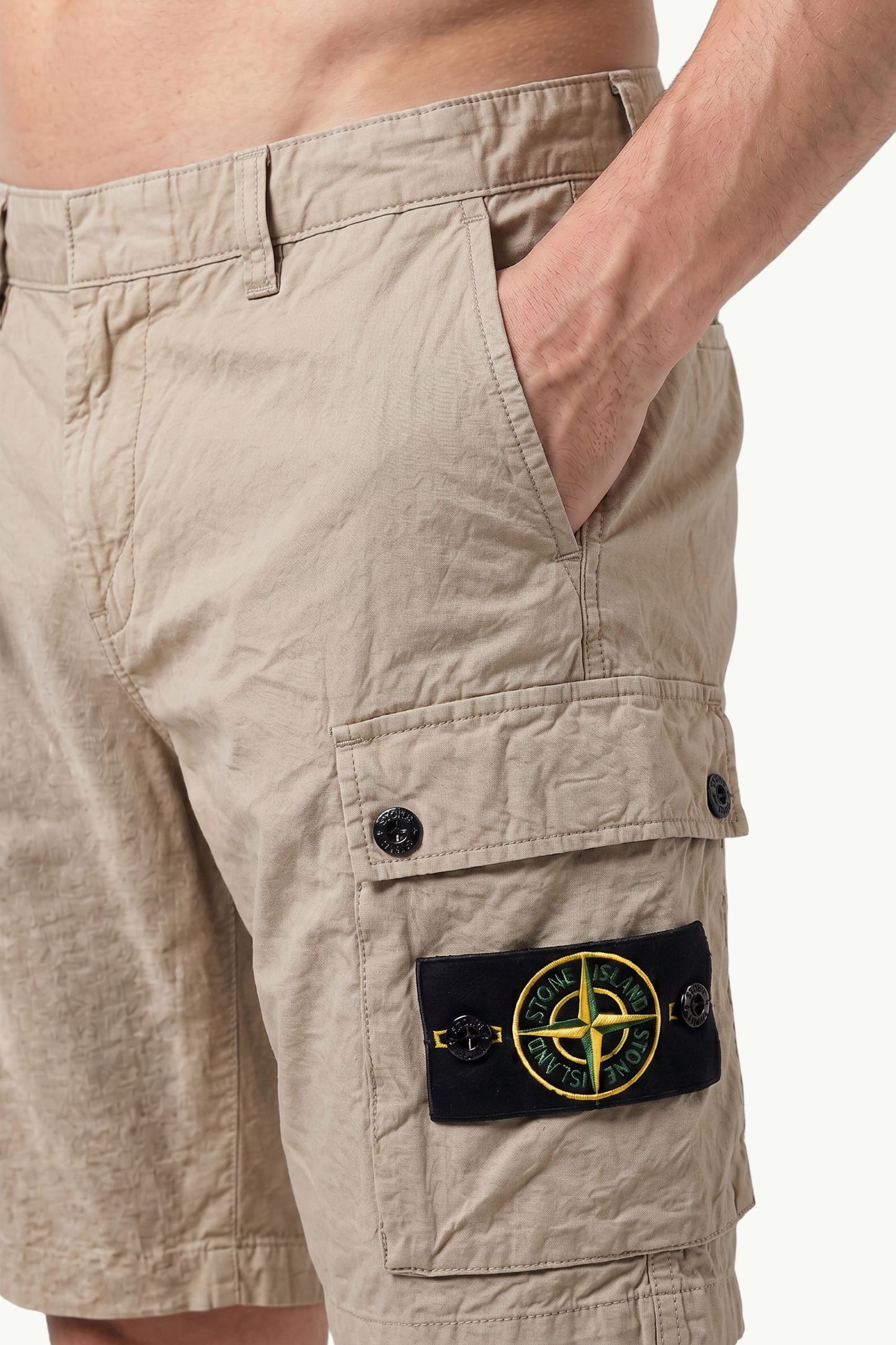  Stone Island Shorts Beige - 3
