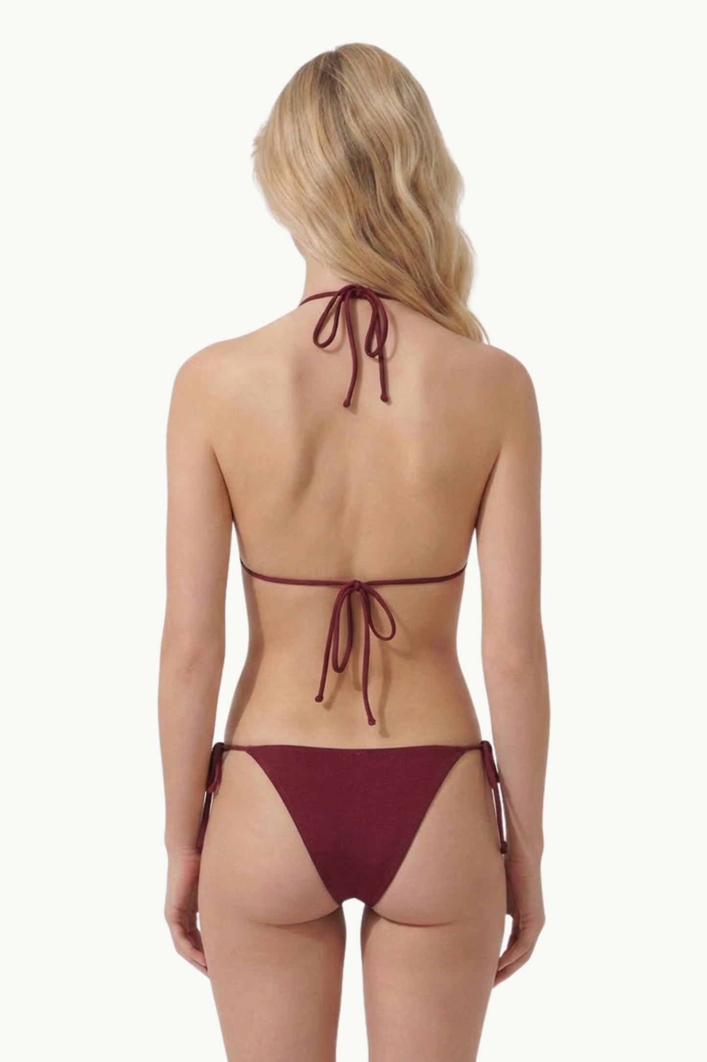  Mc2 Saint Barth Full Adjustable Triangle Bikini Top Rosso - 2