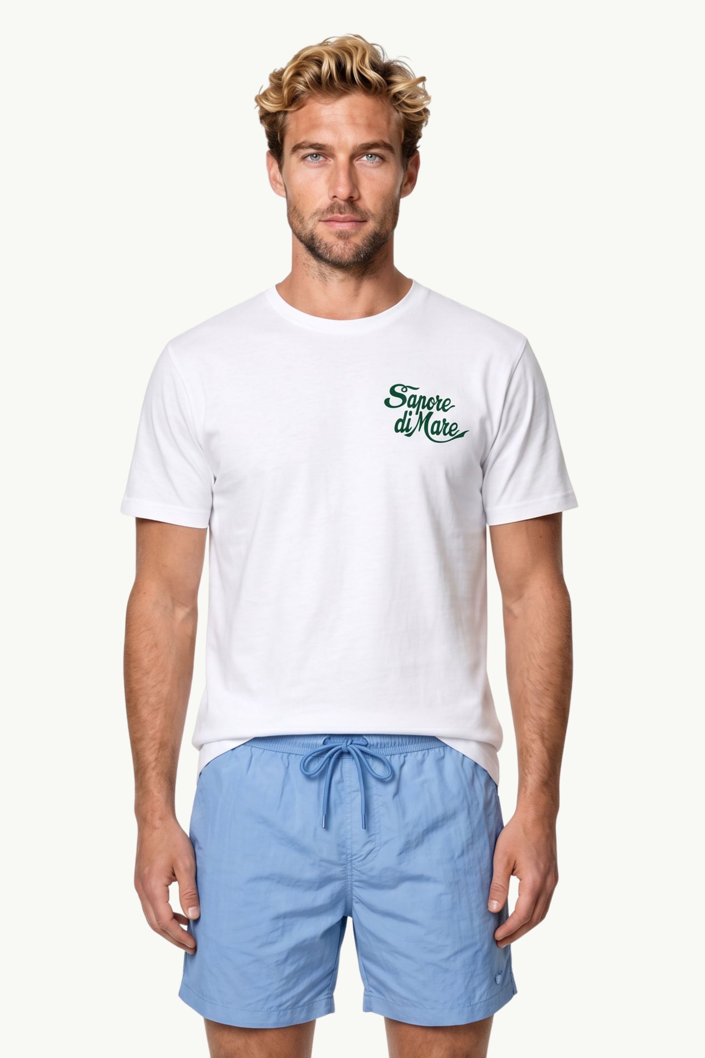  Mc2 Saint Barth Men's Cotton T-shirt Bianco - 1