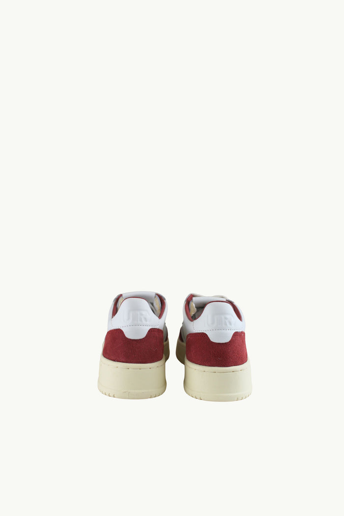  Autry Medalist Low Wom Soft Leat Suede Bianco - 3