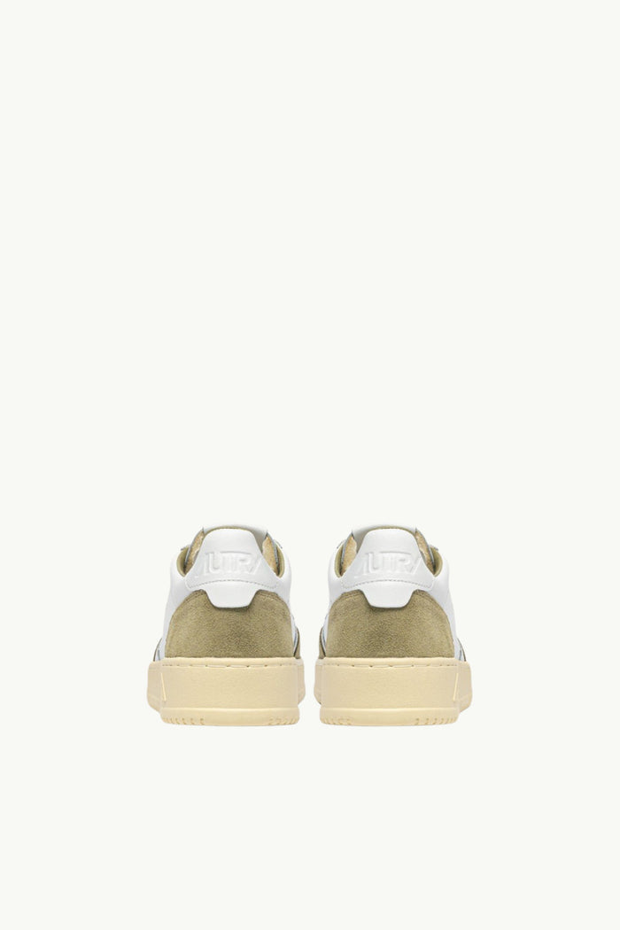  Autry Medalist Low Wom Leat Suede Bianco - 3