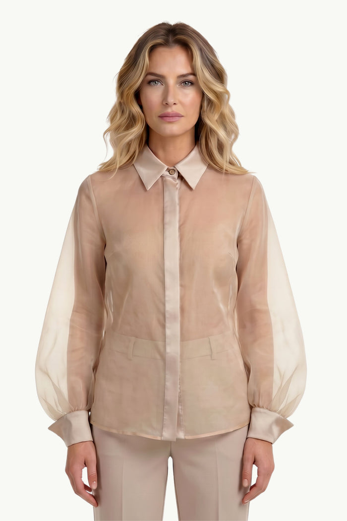 Camicia Organza Seta  Donna D.Exterior