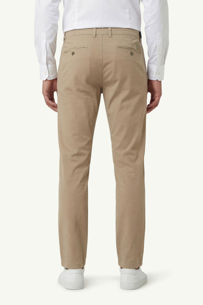  Jacob Cohen Pantalone Bobby Slim Fit Gabardina Beige - 2