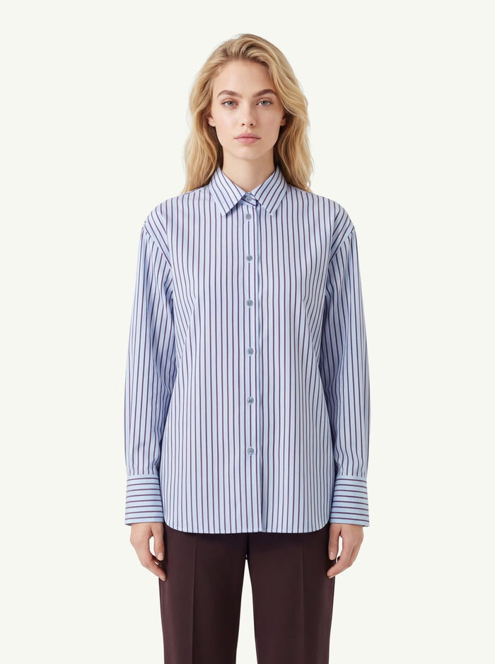 Camicia Popeline Righe   Donna Federica Tosi