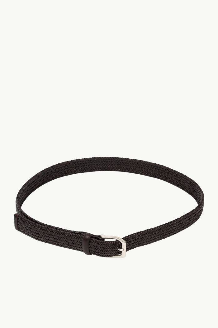 Cintura Intrecciata Wide In Pelle  Uomo Orciani