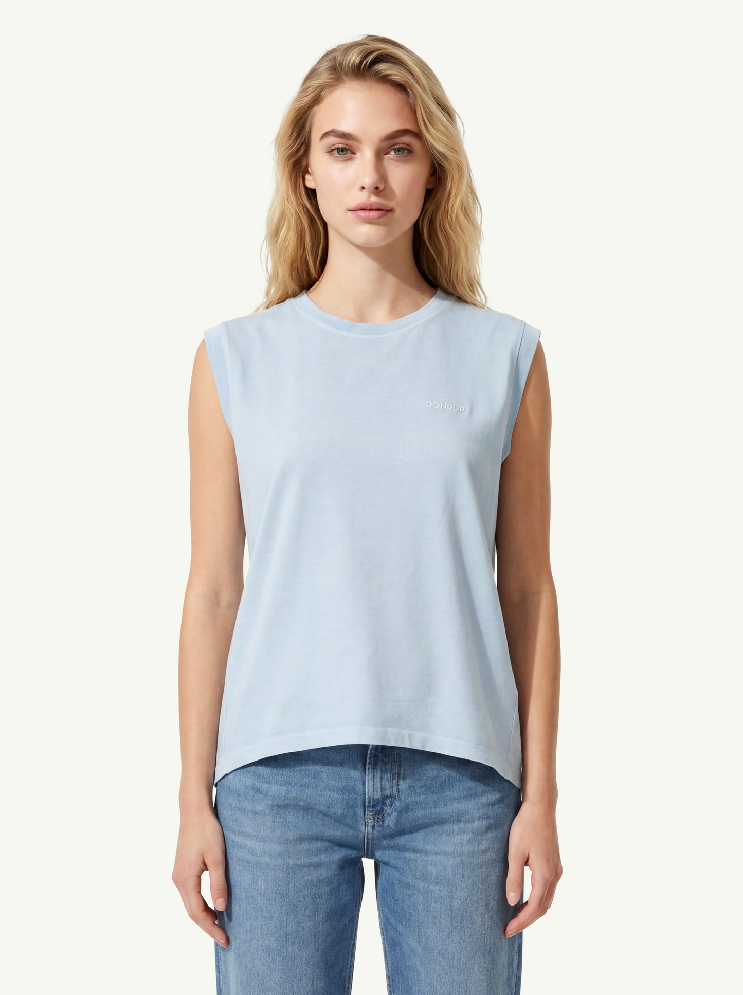  Dondup T-shirt Girocollo Azzurro - 1