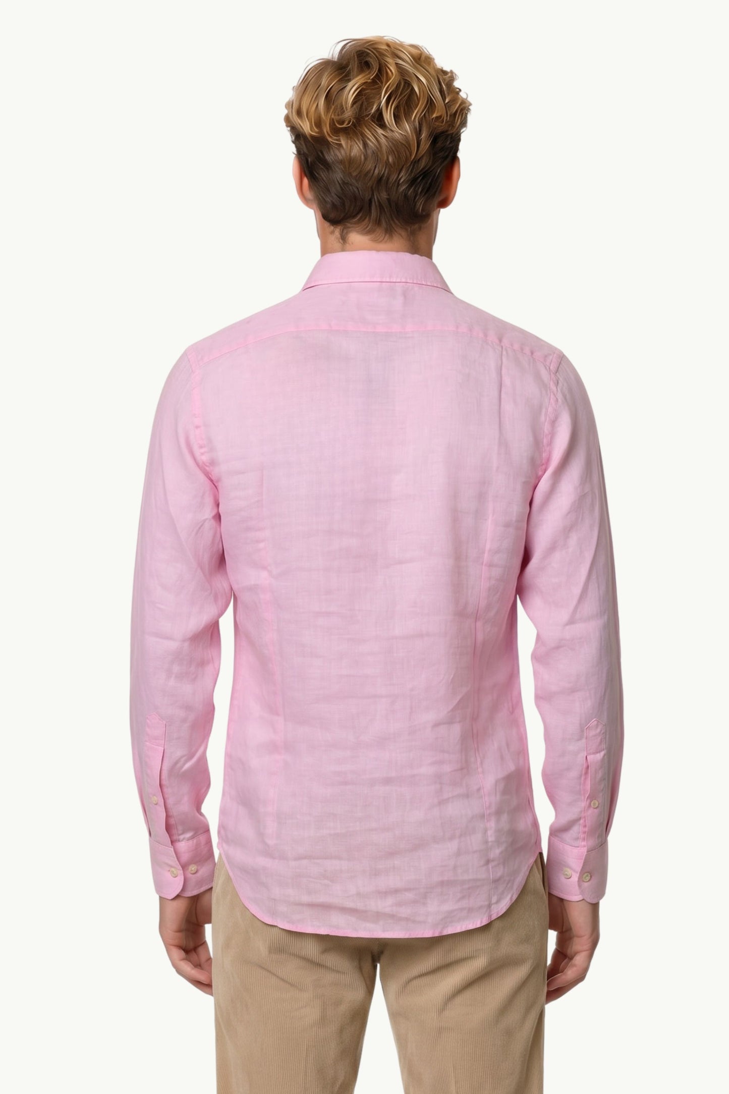  Mc2 Saint Barth Camicia Lino Rosa - 4