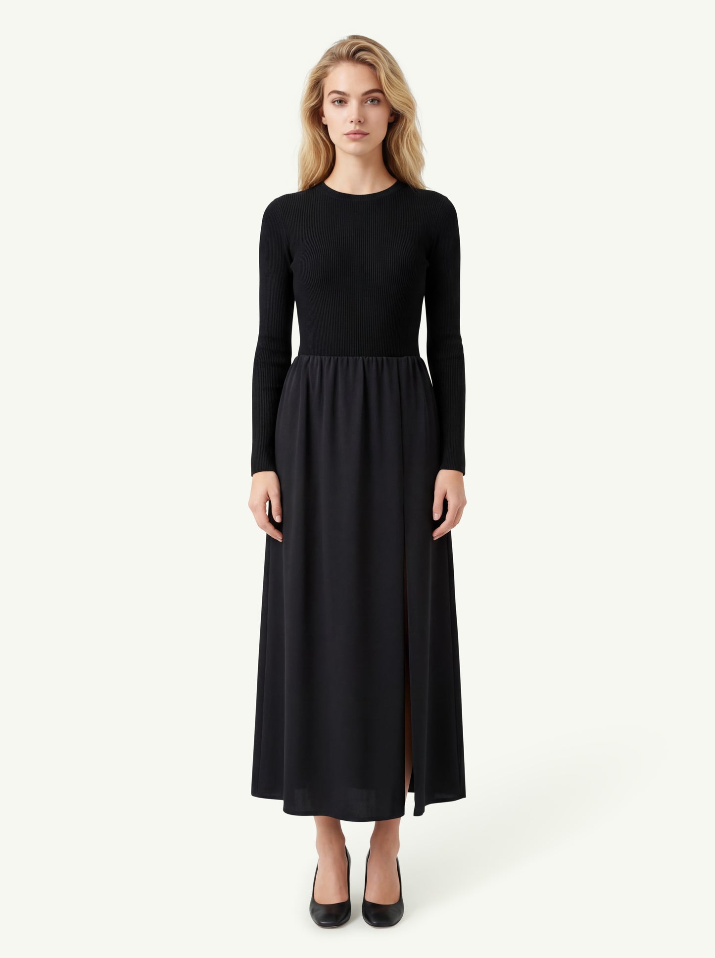  Max Mara Weekend Gonna In Jersey Nero - 3
