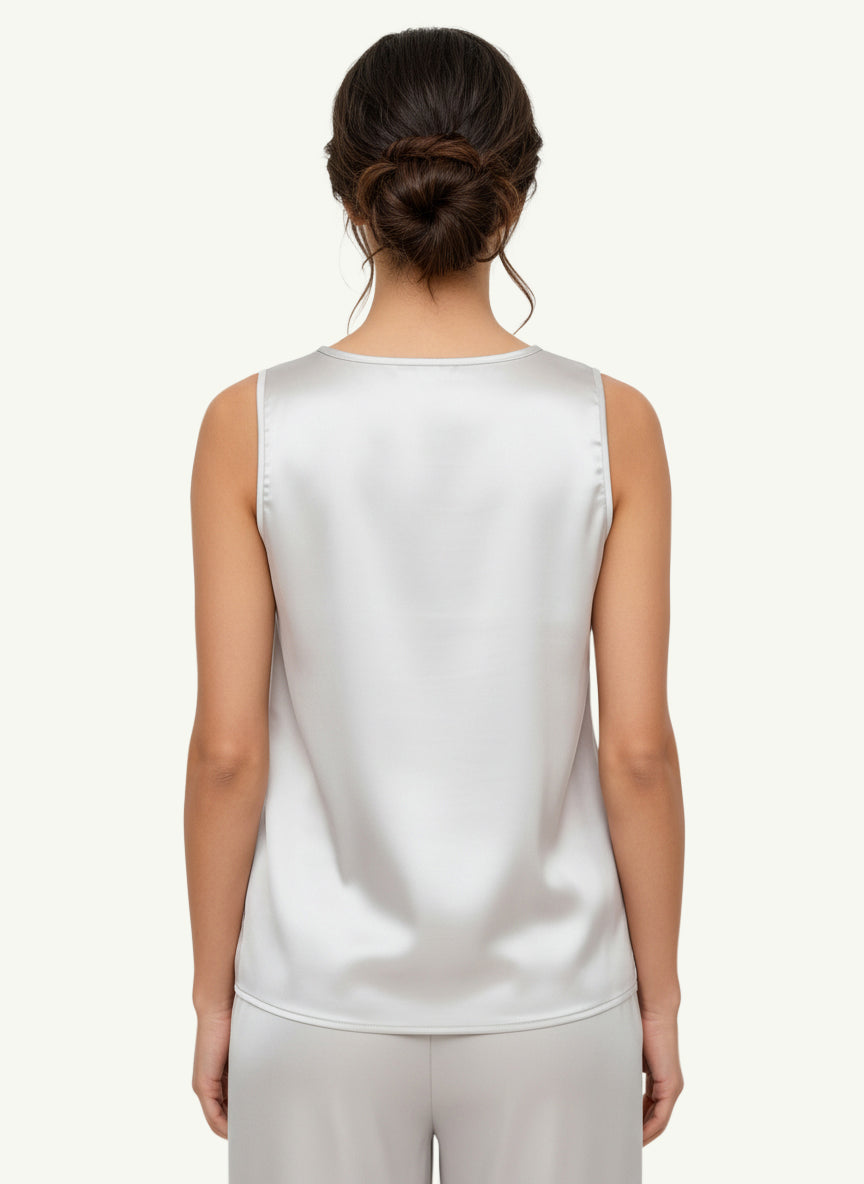  Peserico Top Raso Seta Strech Beige - 2