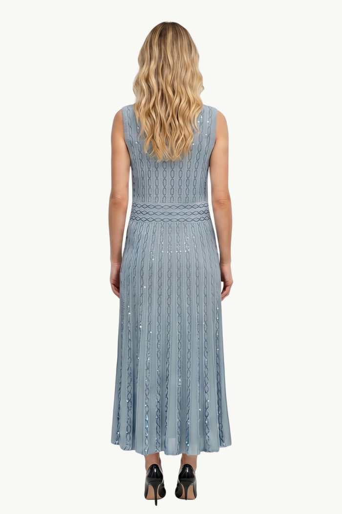 Abito Scollo A V Lux Donna D.Exterior-2