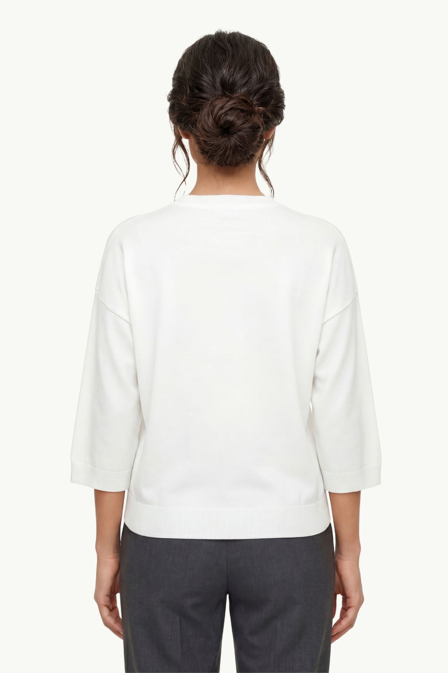  Peserico Women's Pure Cotton Knit Tricot Sweater - 2