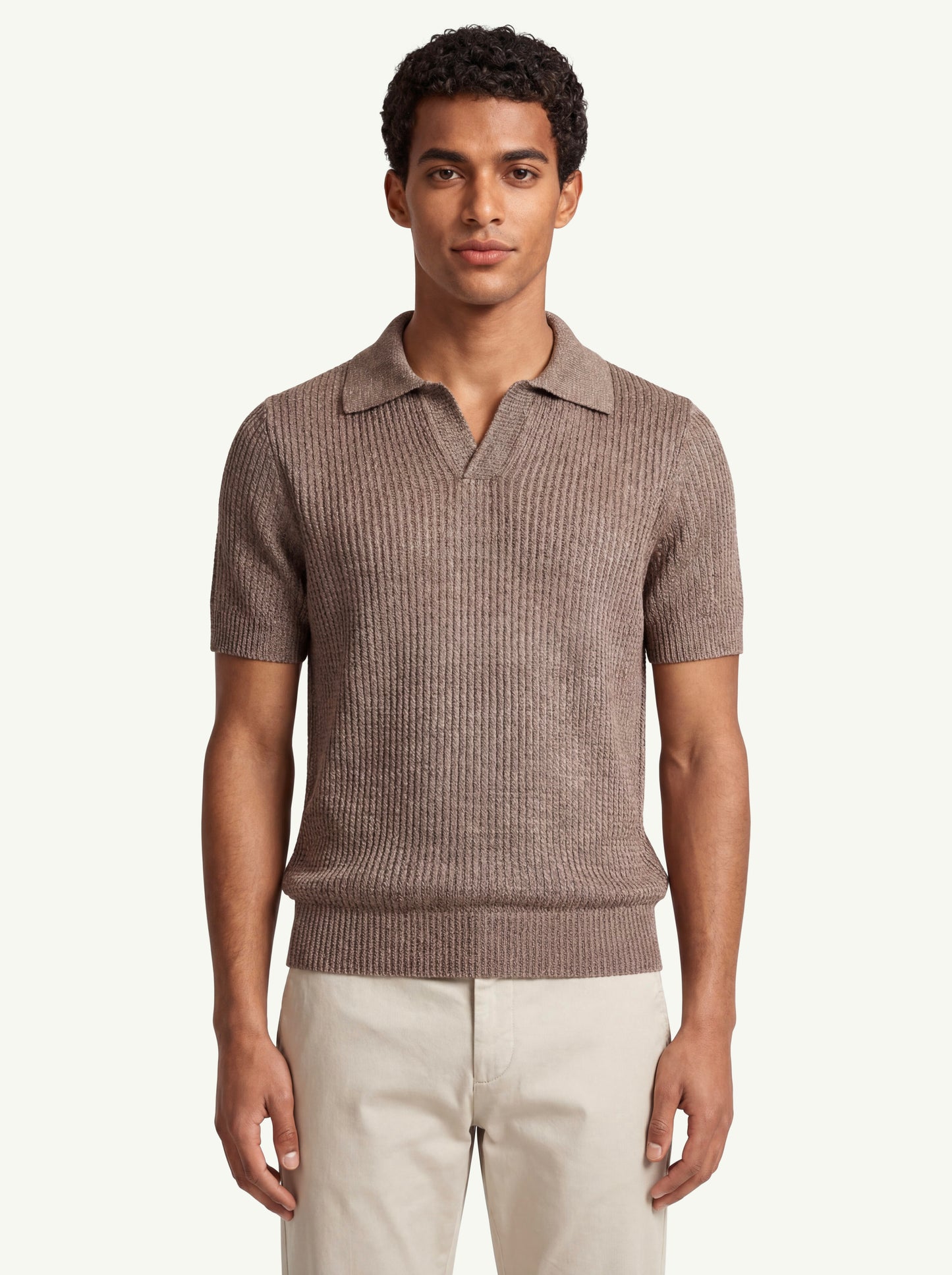  Dote Polo B.less Woven Men's Marrone - 1