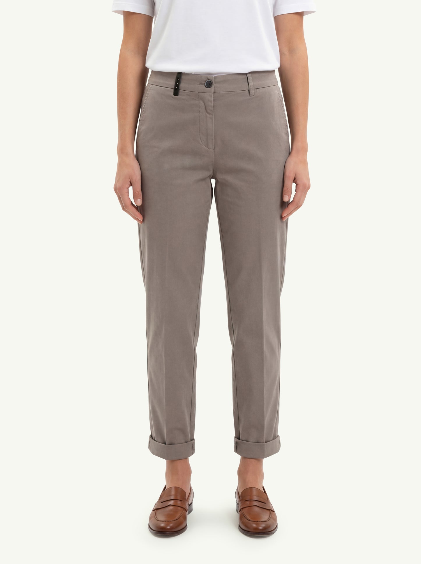  Peserico Pantalone Gabardina Beige - 1