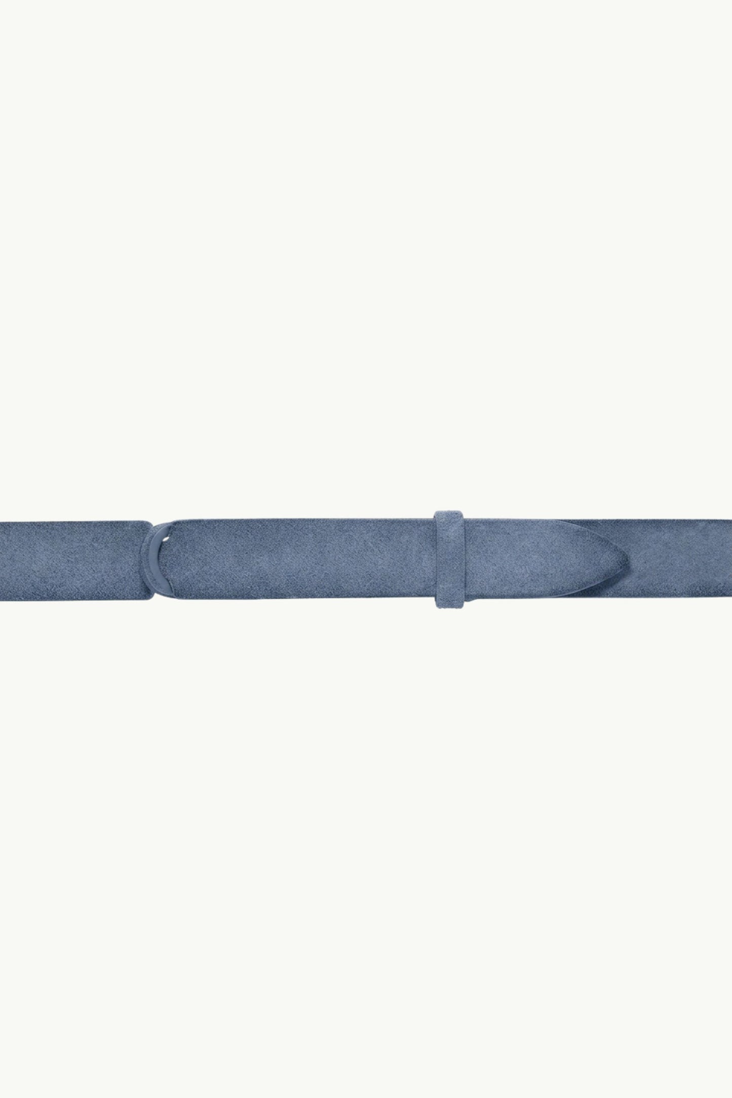  Orciani Cintura Nobuckle Suede In Camoscio E Tessuto Blu - 1