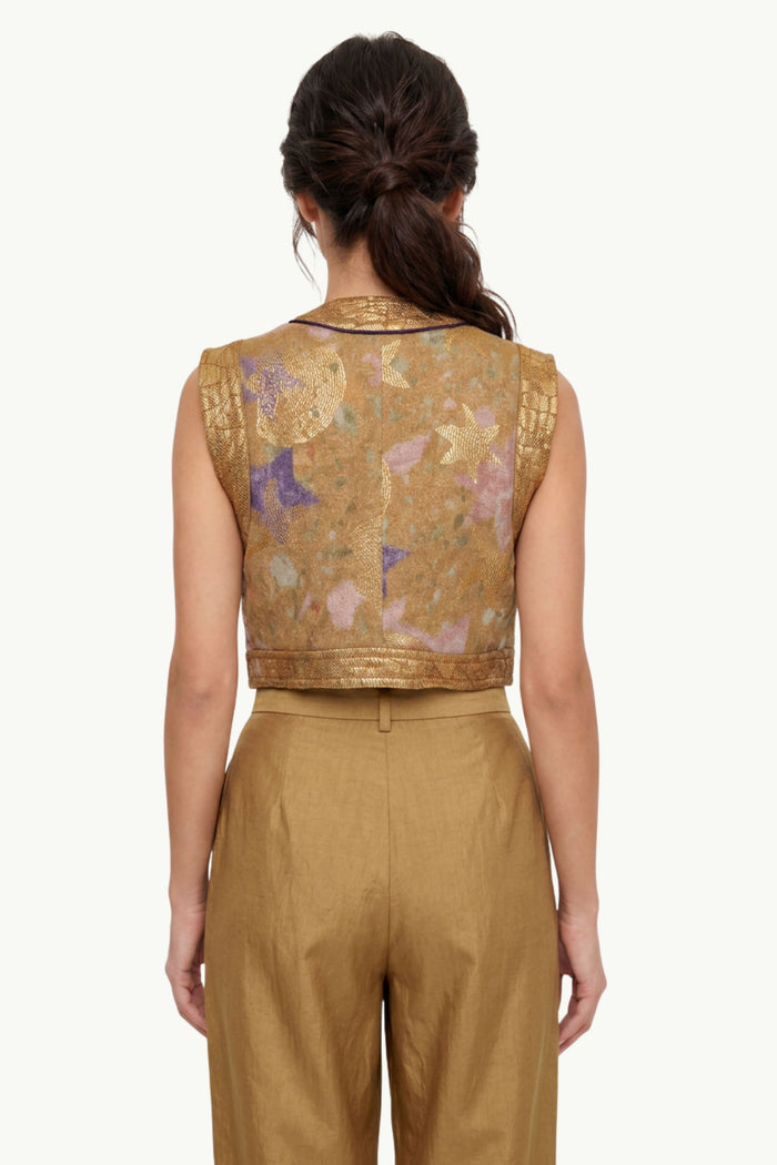 Gilet Jacquard Chine Les Follies Donna Forte_Forte-2