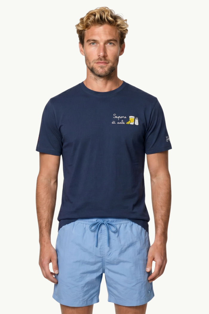 T-Shirt In Cotone  Uomo Mc2 Saint Barth