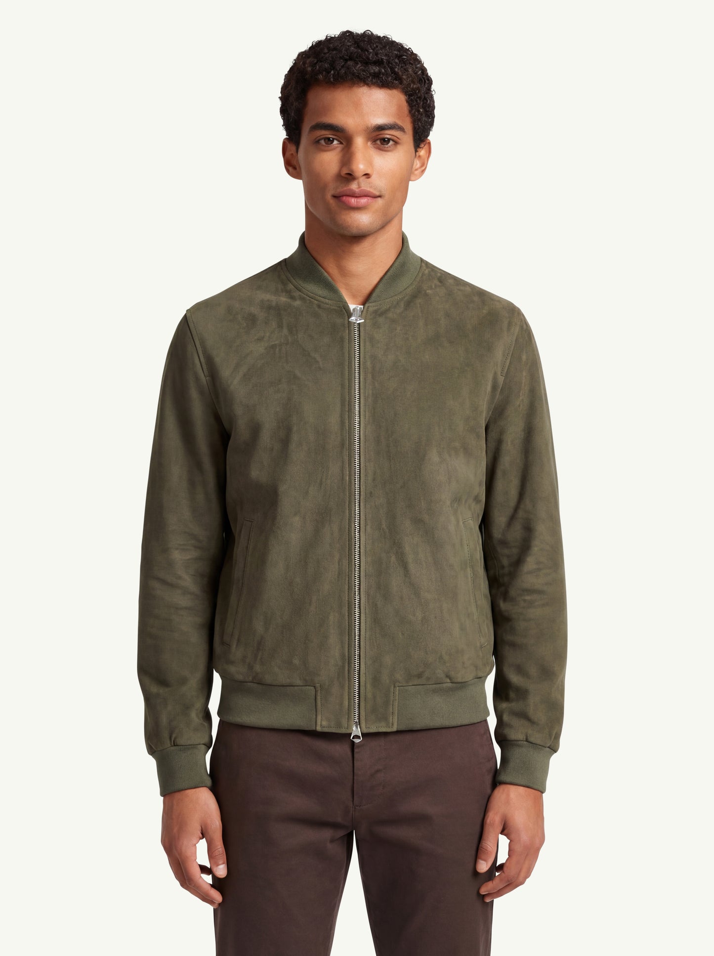  Dote Bomber Pelle Invecchiata Verde - 1