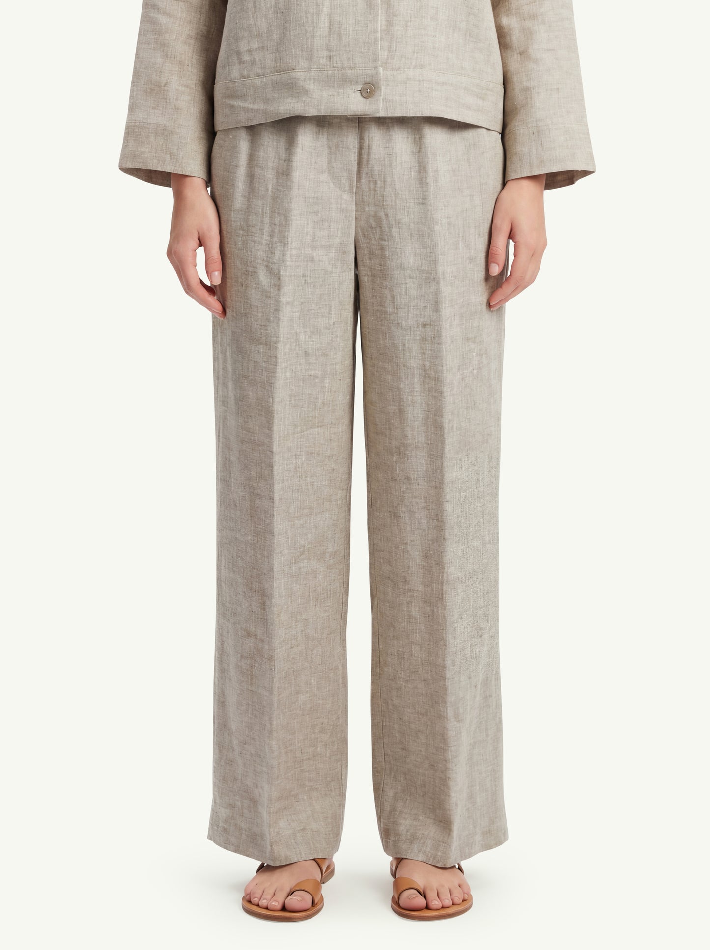  Peserico Pantalone Tela Leggera Beige - 1