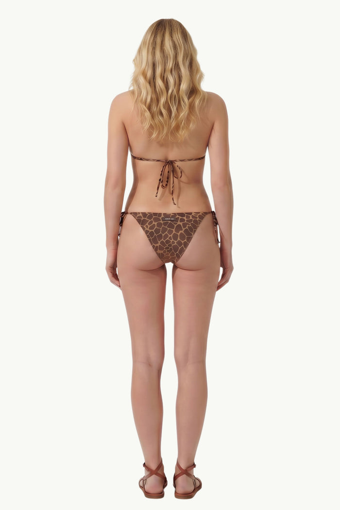  Mc2 Saint Barth Normal Coverage Bottom With Self-tie Marrone - 4