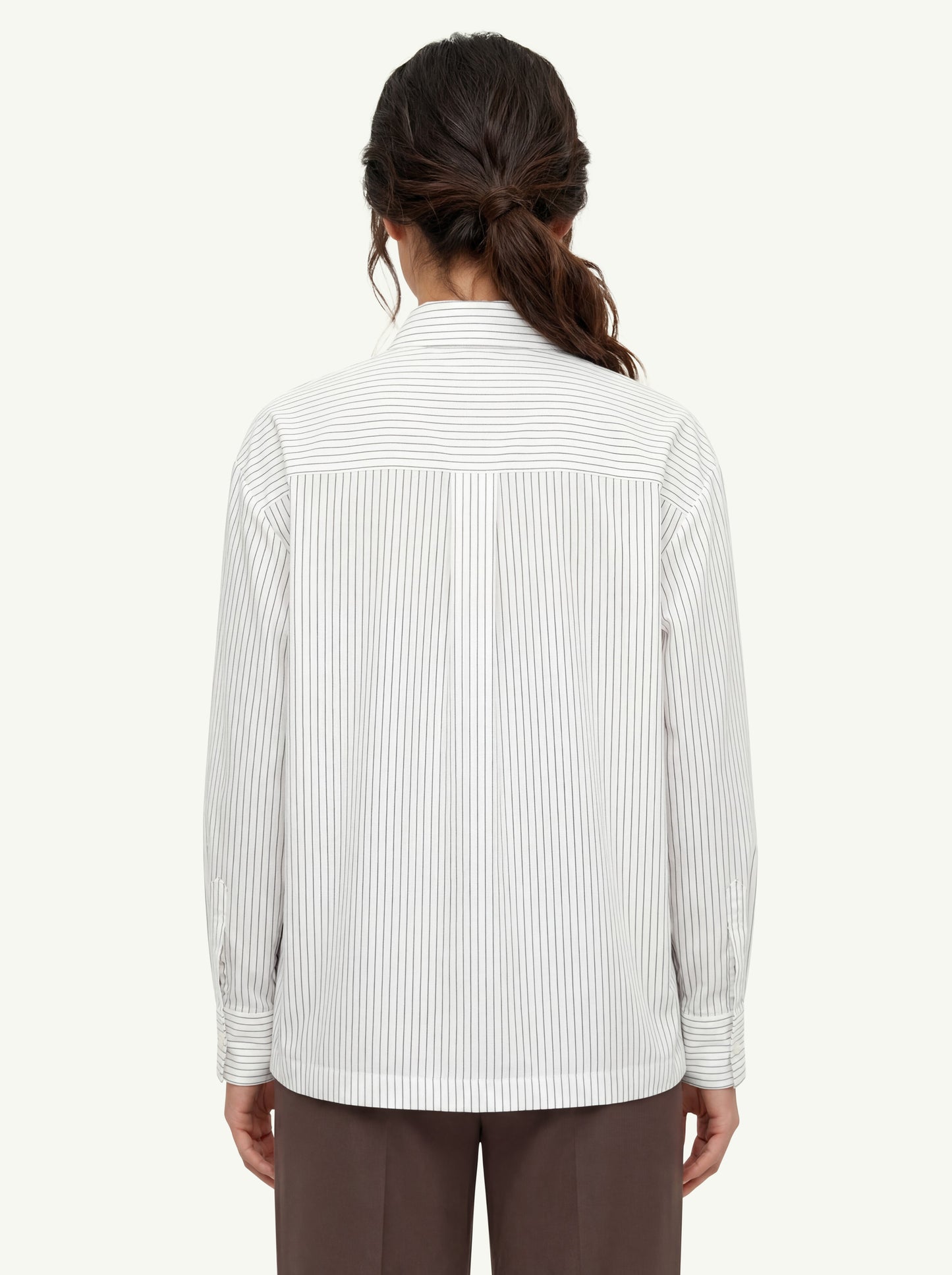  Peserico Camicia Organza In Cotone E Seta A Righe - 2