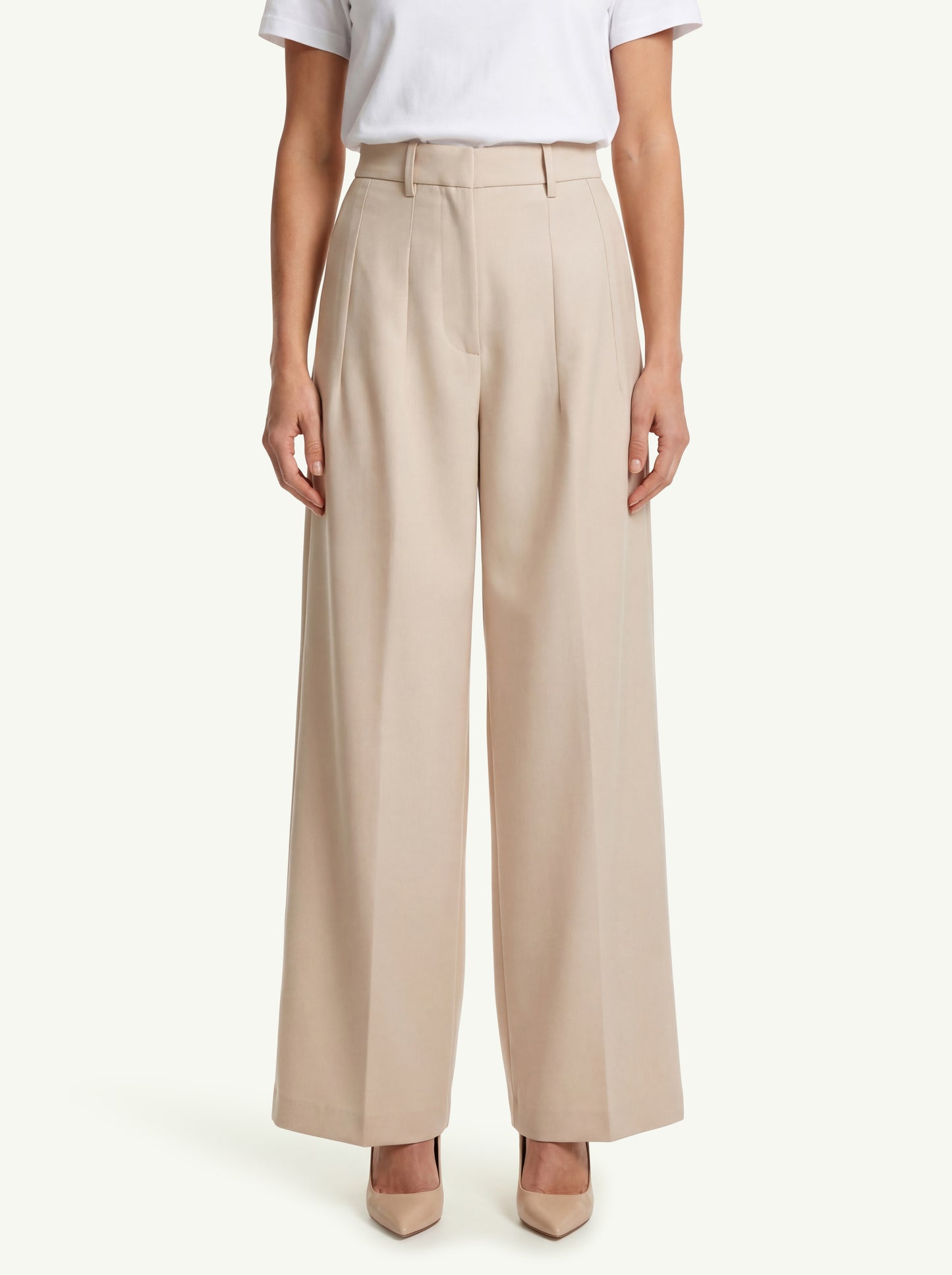  Nine In The Morning Women's Trousers Beige - 1