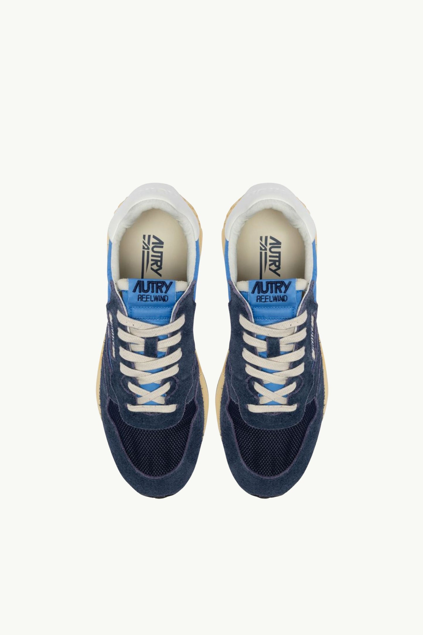  Autry Reelwind Low Man Suede Blu - 4
