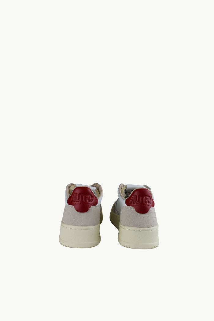  Autry Medalist Low Wom Leat Suede Bianco - 4
