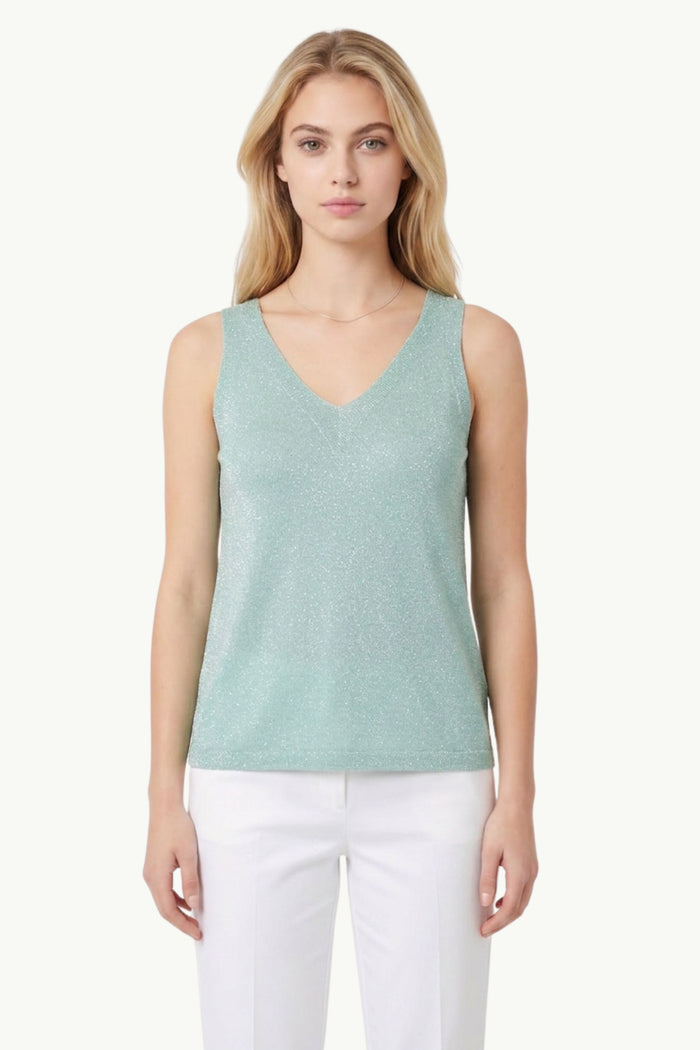 Top Lux Bicolore  Donna D.Exterior