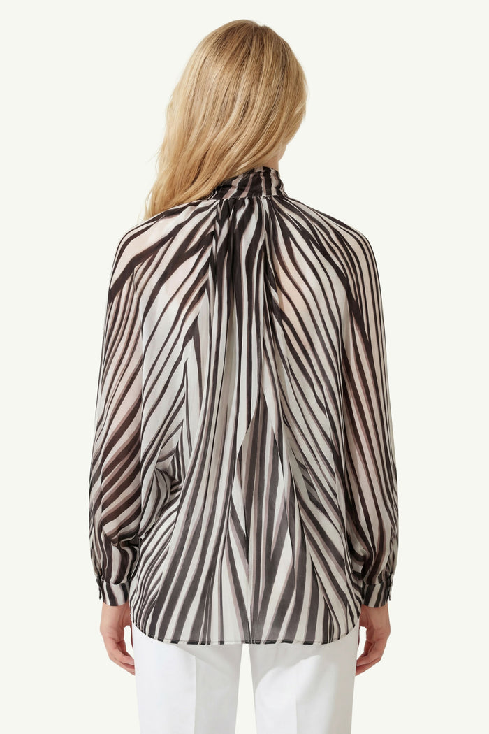 Blusa Con Drappeggio Donna Dahlo-2