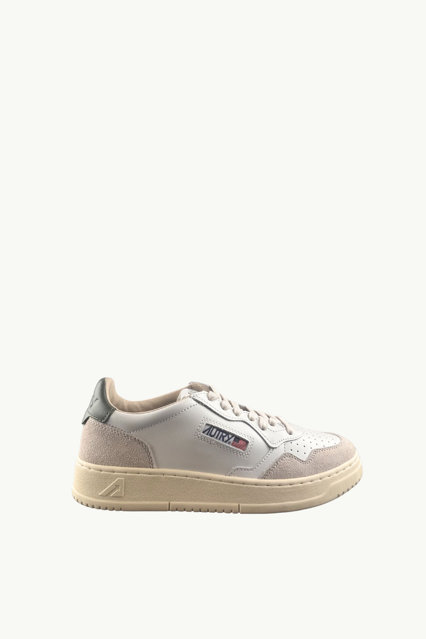  Autry Sneakers Medalist Low Man Leat Suede Bianco - 1