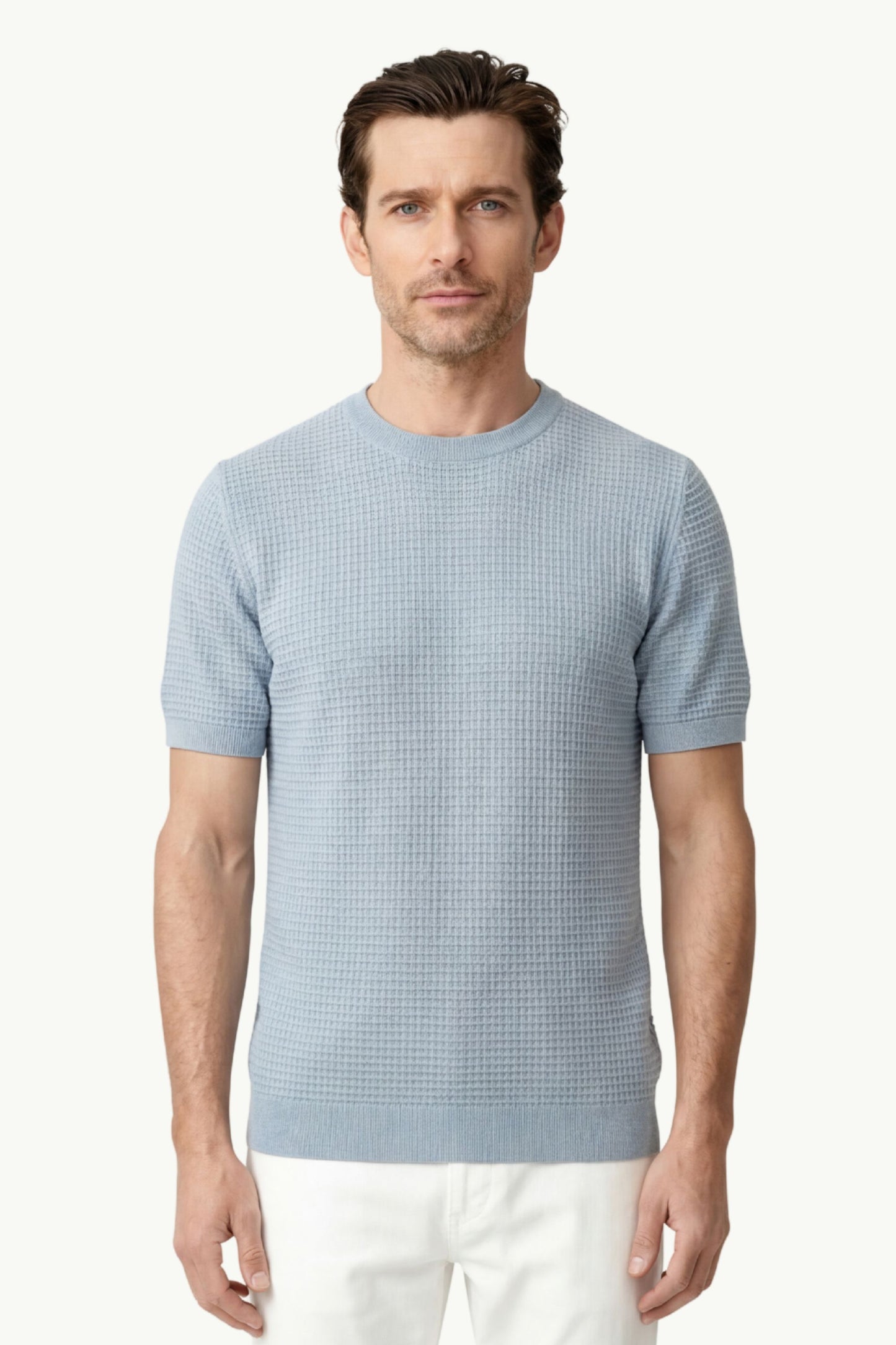  Dote T-shirt P. Rejilla Cotsilk Mm Azzurro - 1