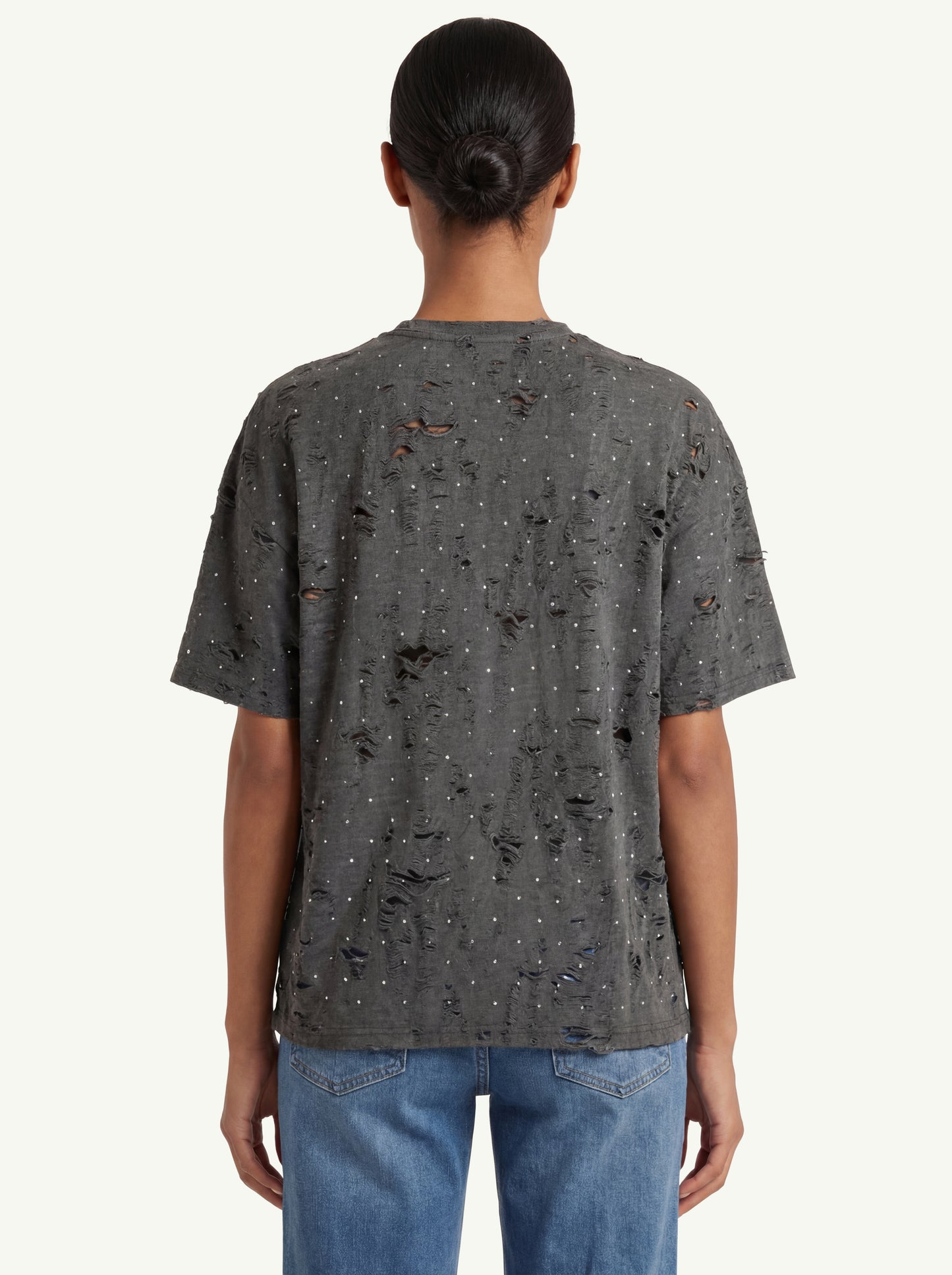  Minimeparis T-shirt With Purple Mouse Detail Grigio - 2