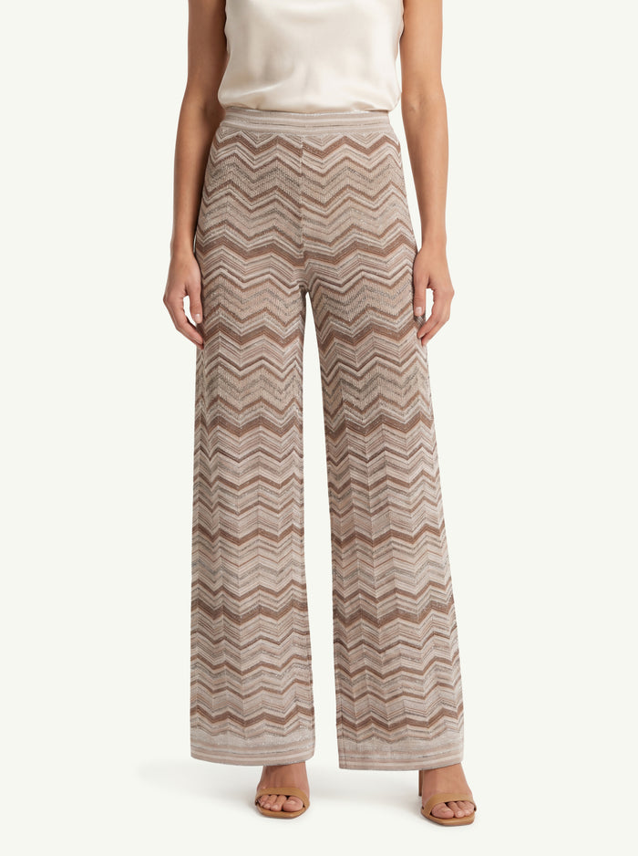 Chevron Pantalone Larghissimo  Donna D.Exterior