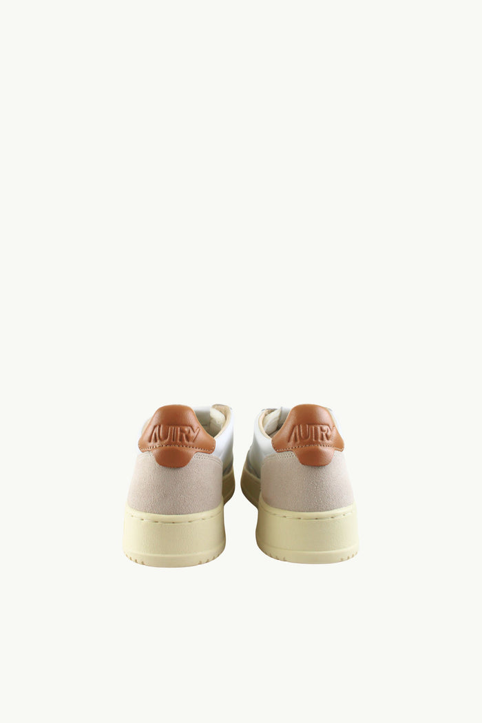  Autry Sneakers Medalist Low Man Leat Suede Bianco - 3