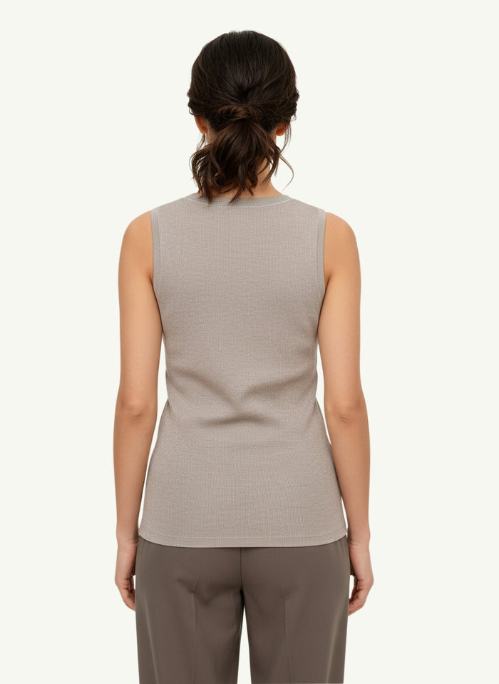 Top Cotone Lurex Donna Peserico-2