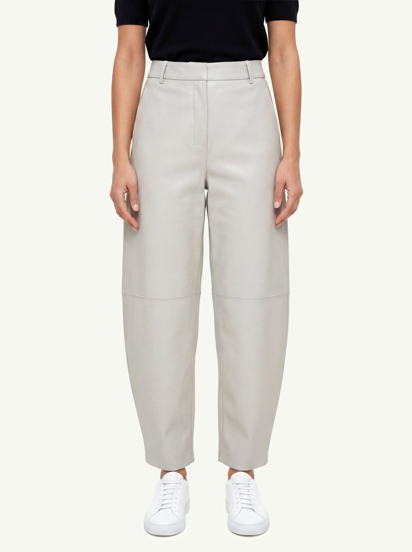 Max Mara S Pantalone In Jersey Beige - 3
