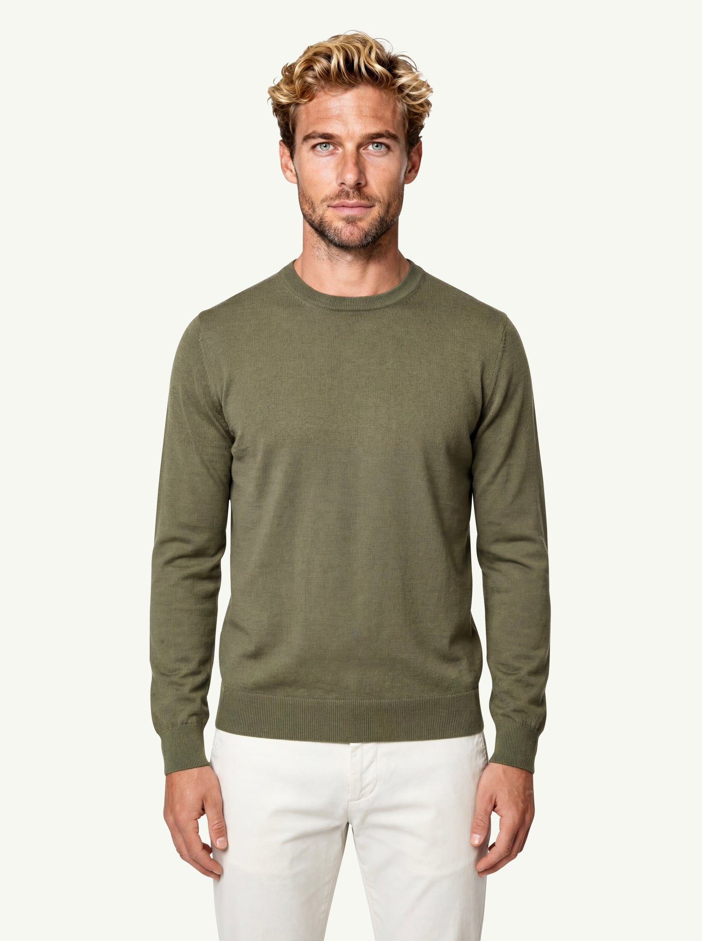  Dote Maglia Girocollo Cotsilk Verde - 1